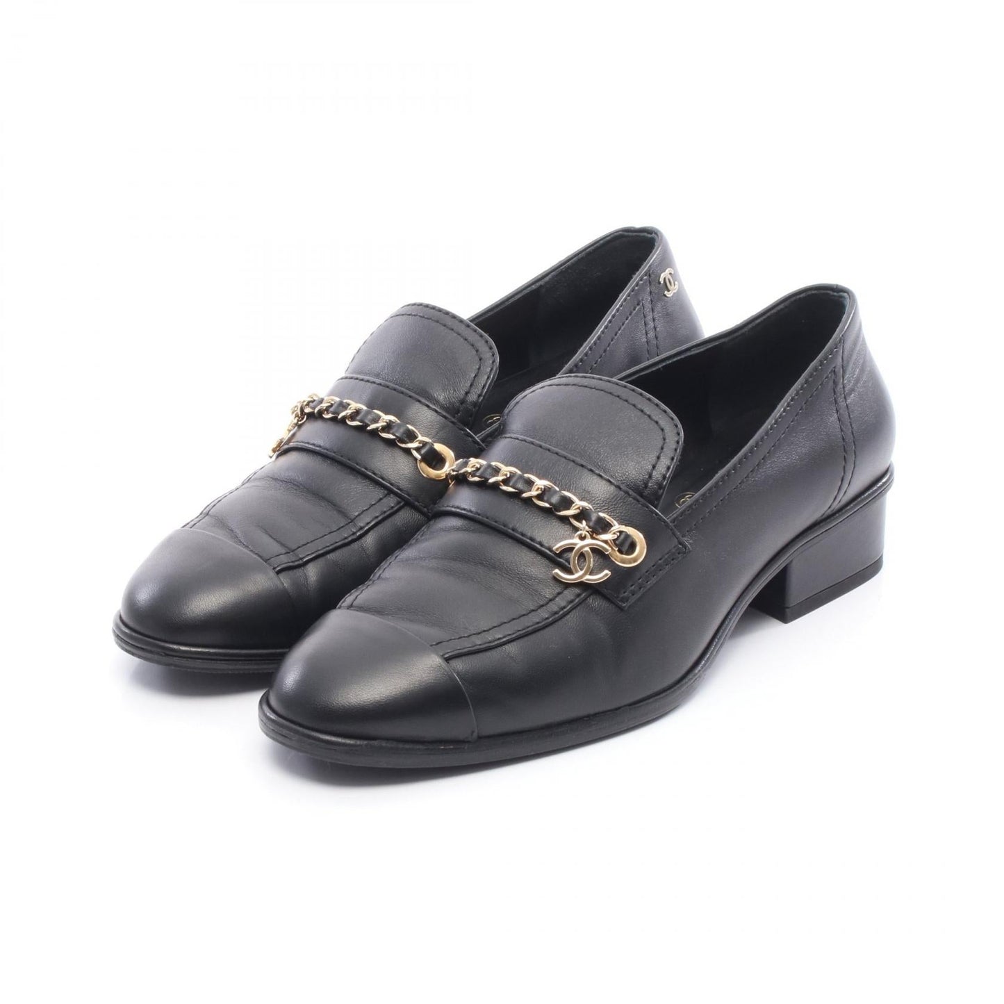 Chanel Coco Mark Leather Loafers