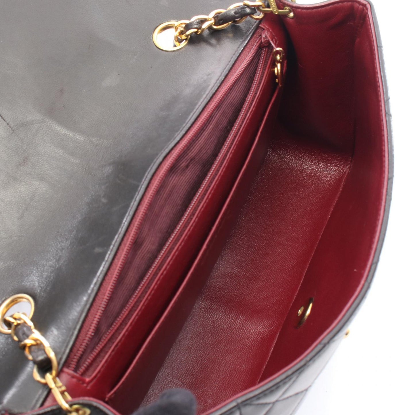 Chanel Matelasse Diana Flap Lambskin Shoulder Bag