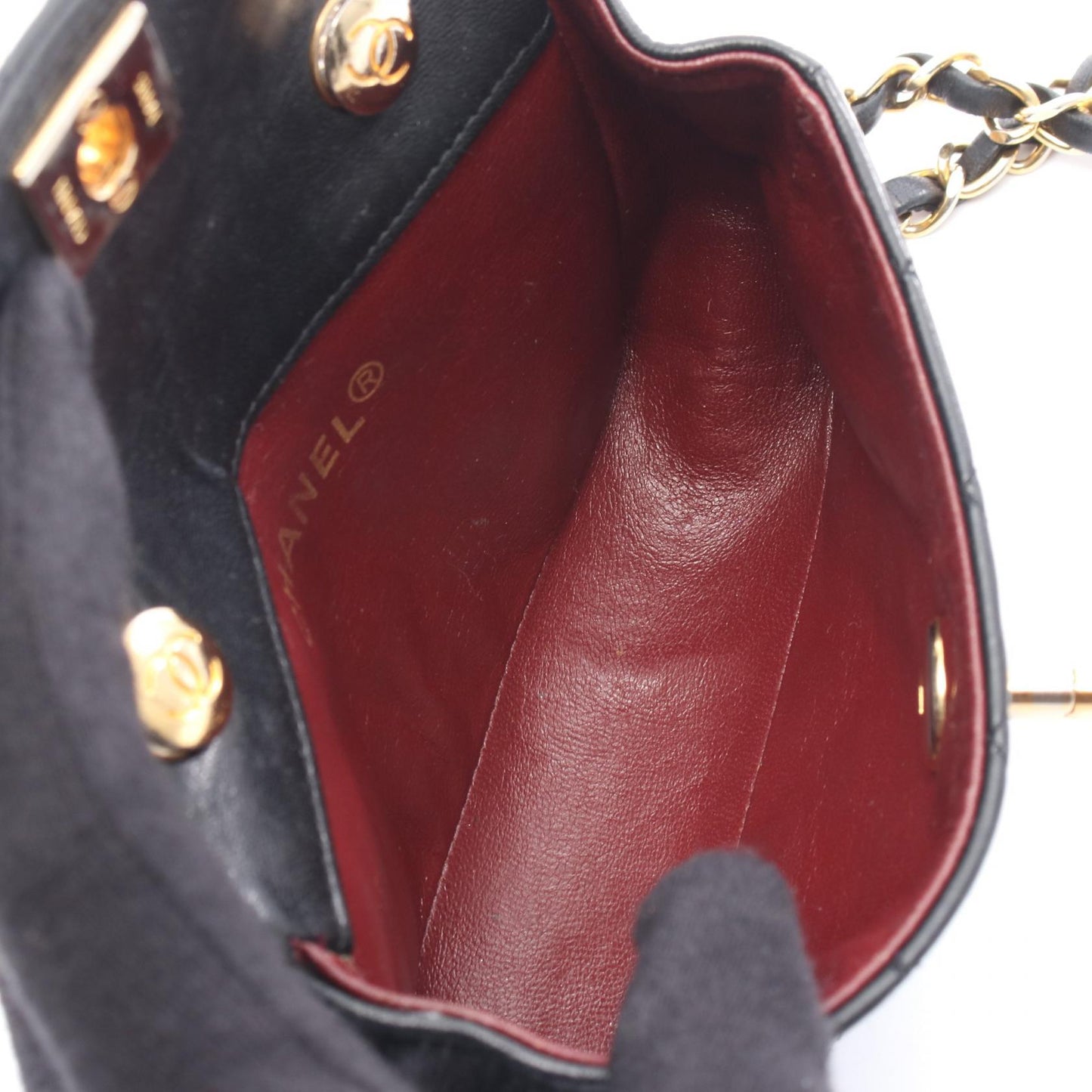 Chanel Mini Matelassé Lambskin Shoulder Bag