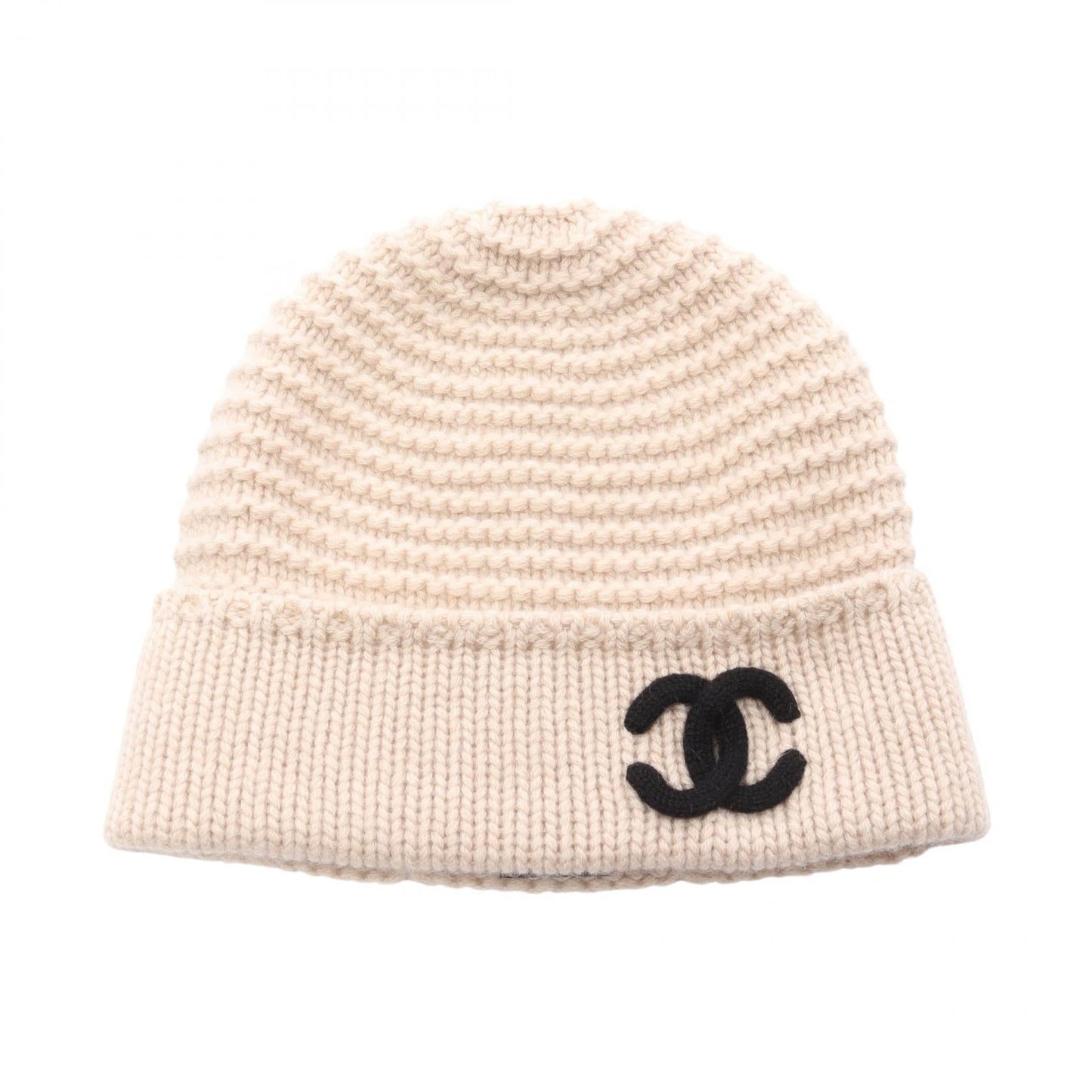 Chanel Coco Mark Cashmere Knit Cap