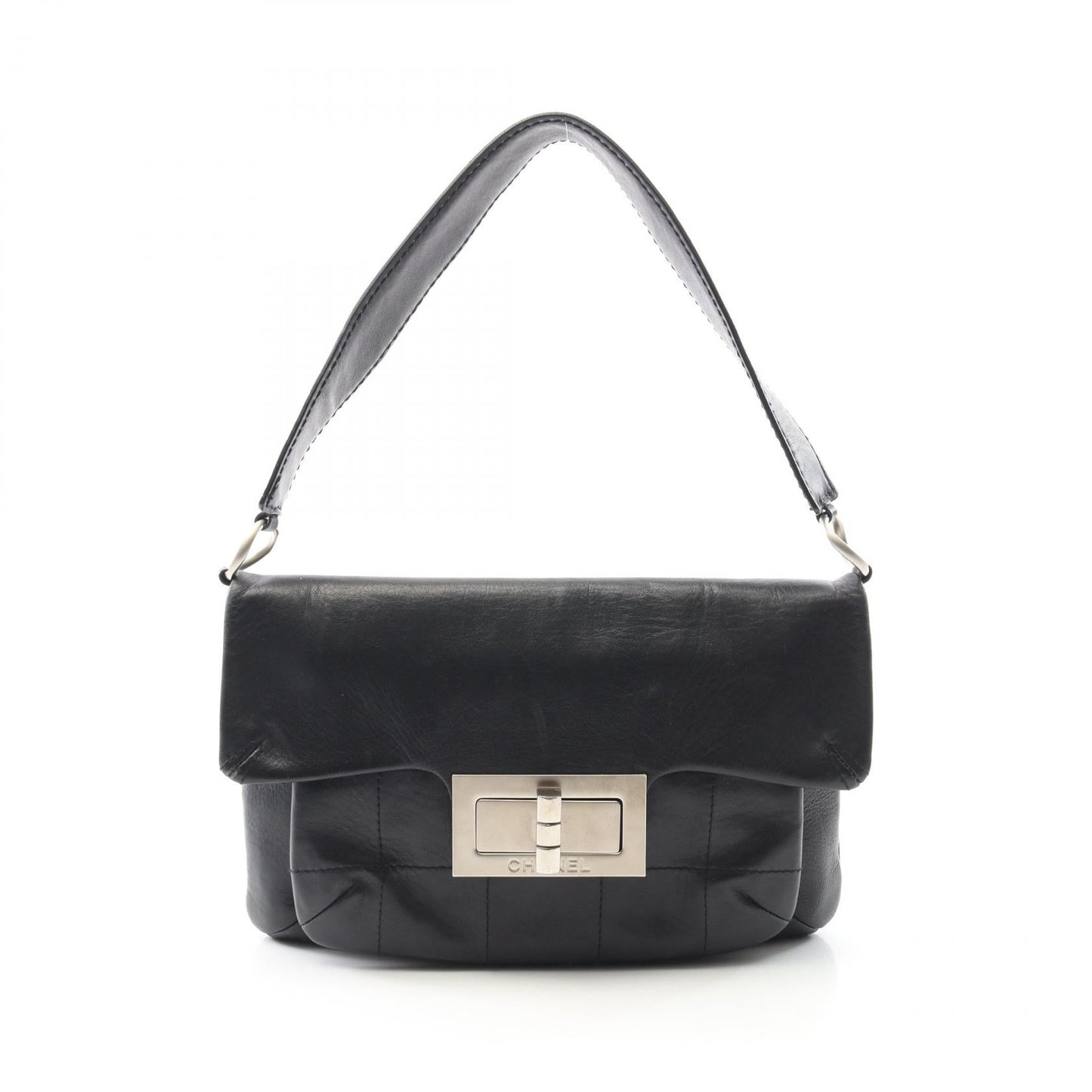 Chanel 2.55 Choco Bar Leather Shoulder Bag