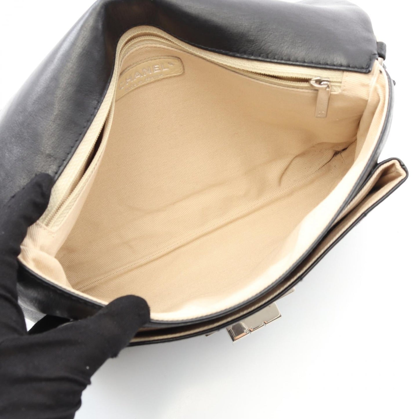 Chanel 2.55 Choco Bar Leather Shoulder Bag