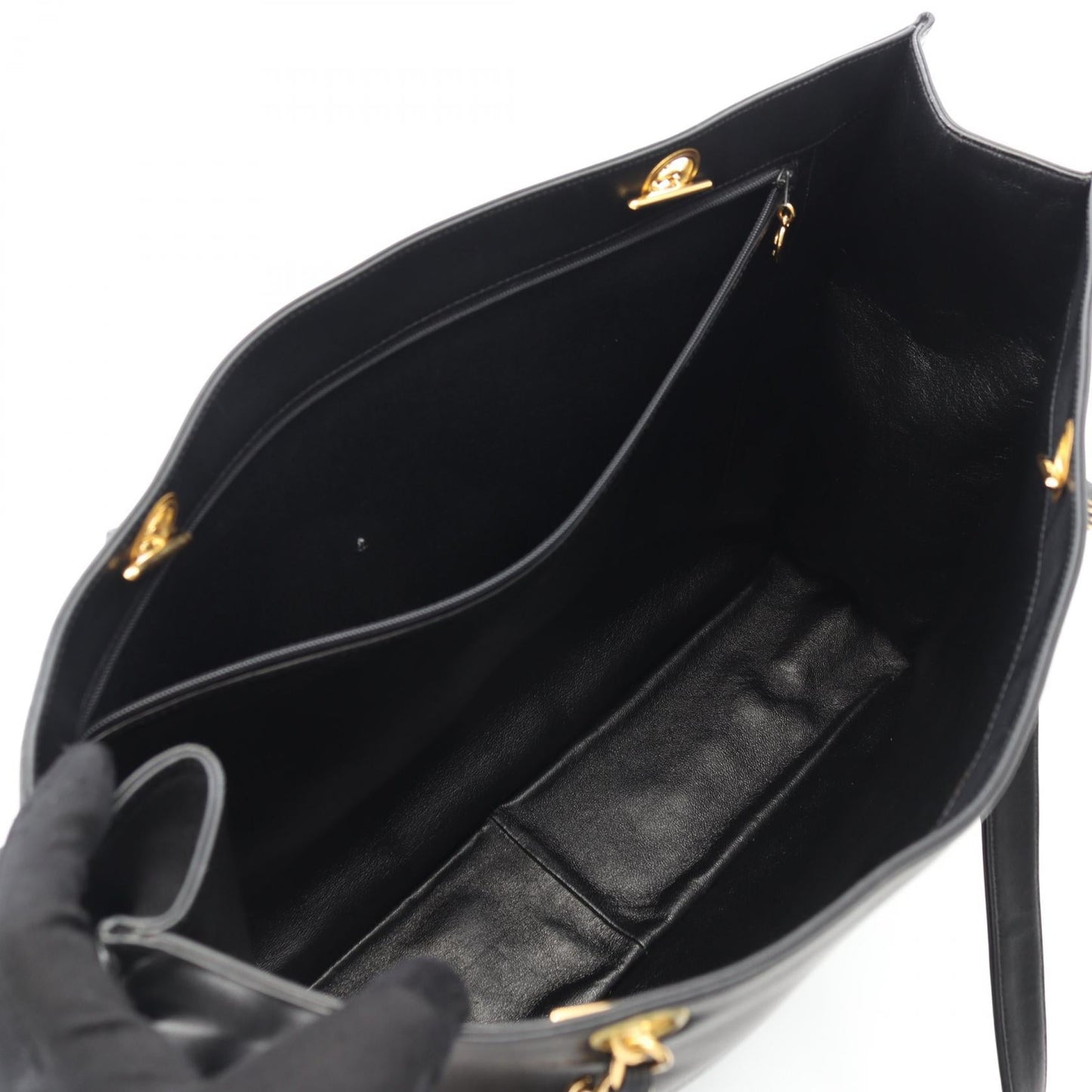 Chanel Deauville Lambskin Tote Bag