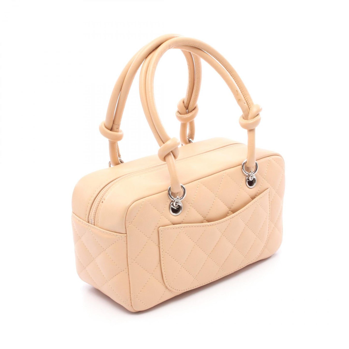 Chanel Cambon Line Mini Bowling Bag Leather Handbag