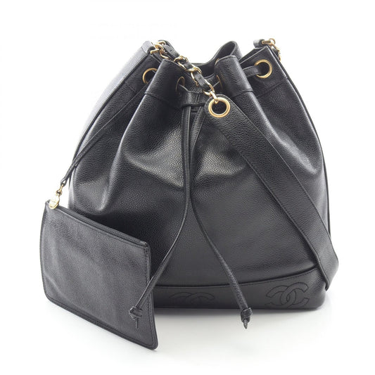 Chanel Triple Coco Mark Calf Shoulder Bag