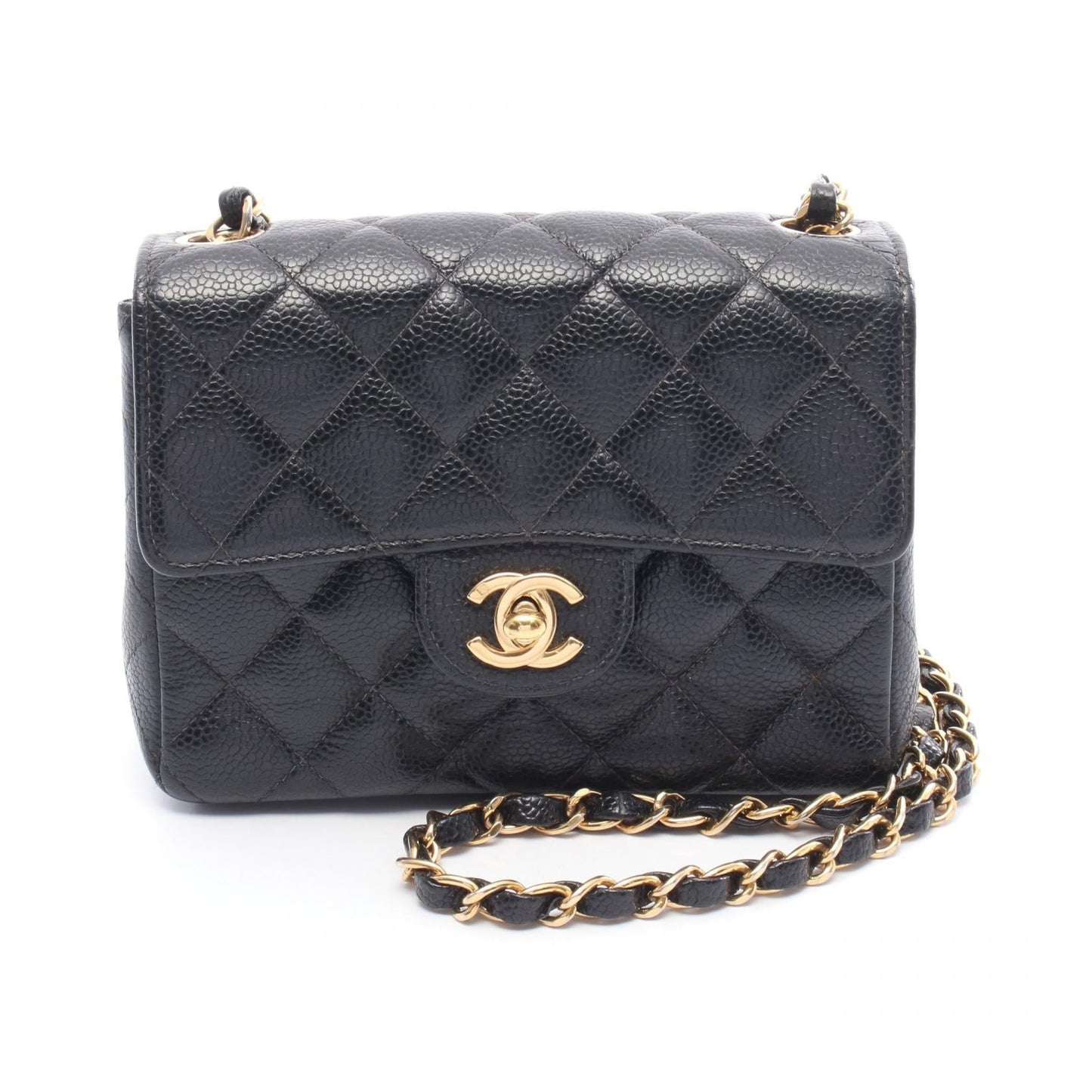 Chanel Mini Matelassé Caviar Skin Shoulder Bag