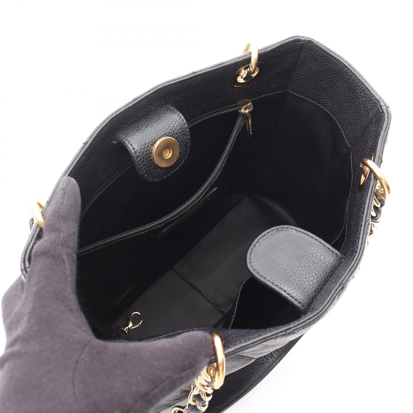 Chanel Matelasse Grained Calfskin Tote Bag