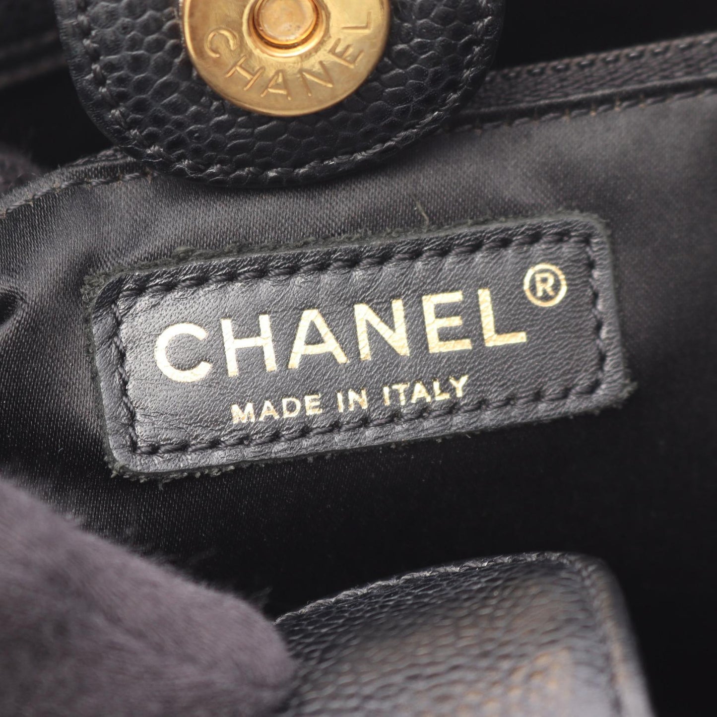 Chanel Matelasse Grained Calfskin Tote Bag