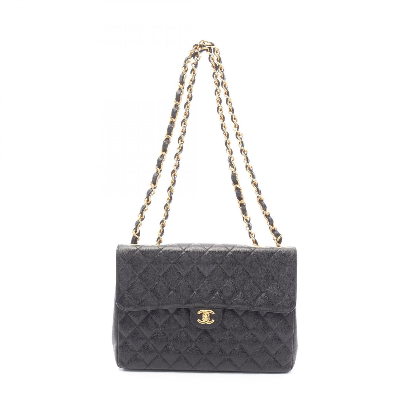 Chanel Deauville Grained Calfskin Shoulder Bag