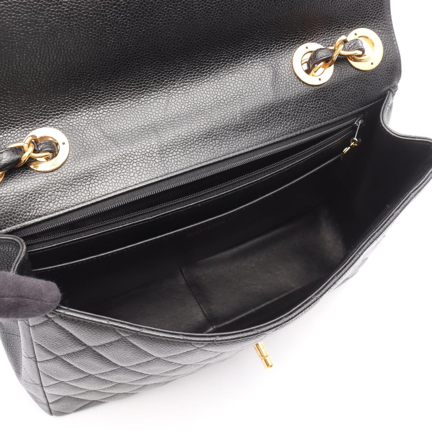 Chanel Deauville Grained Calfskin Shoulder Bag