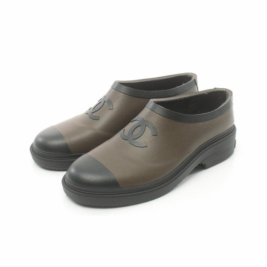 Chanel Coco Mark Rubber Slip-on Shoes