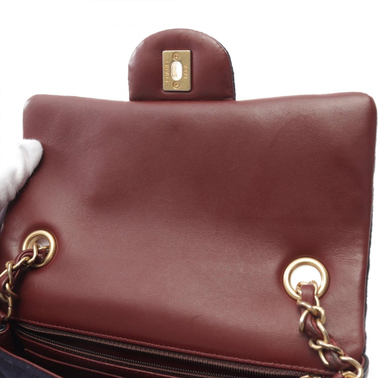 Chanel Wool Lambskin Matelasse Shoulder Bag
