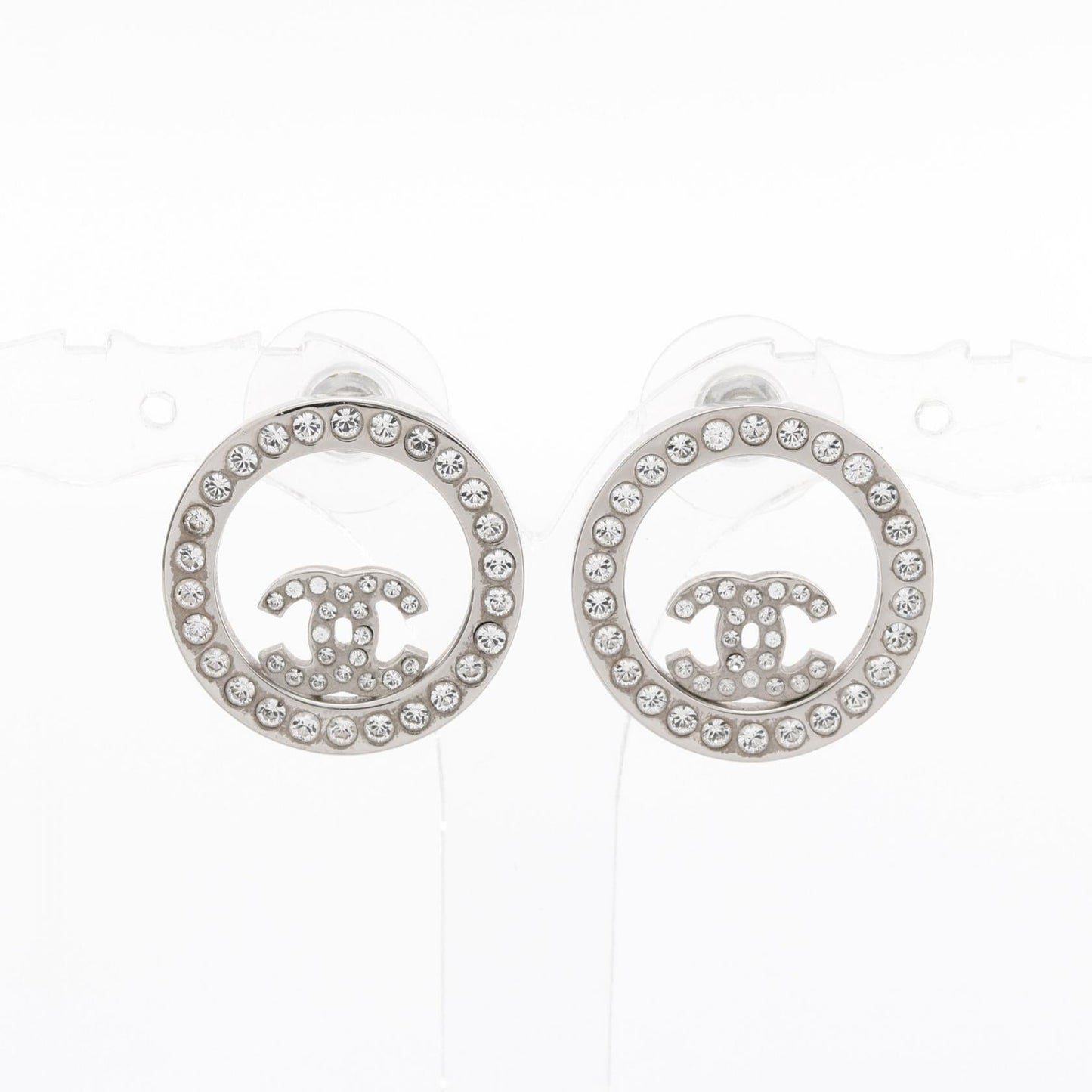 Chanel Coco Mark Circle Earrings