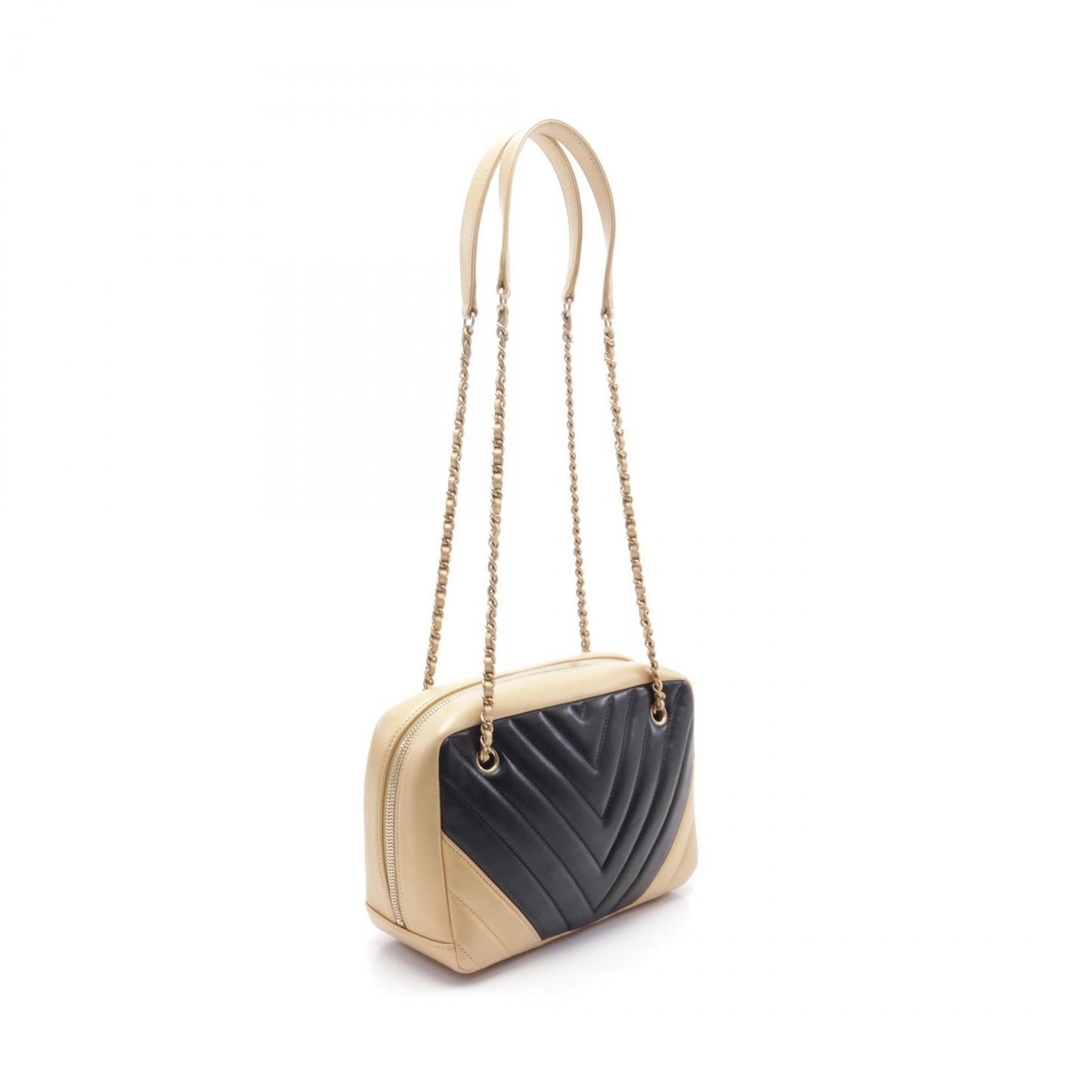 Chanel V-stitch Lambskin Shoulder Bag