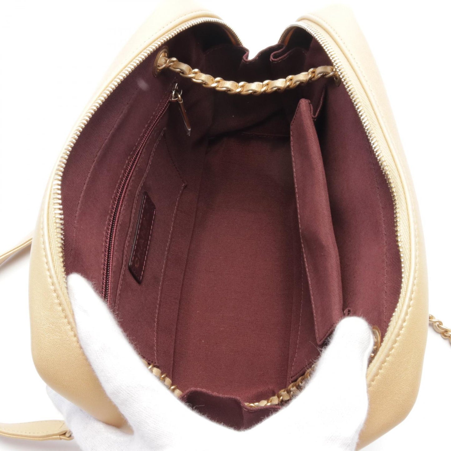 Chanel V-stitch Lambskin Shoulder Bag
