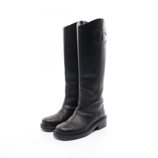 Chanel Coco Mark Leather Boots