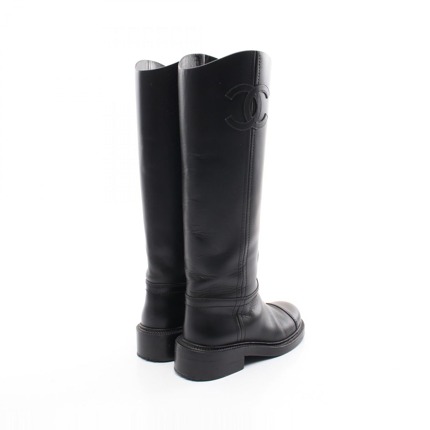 Chanel Coco Mark Leather Boots