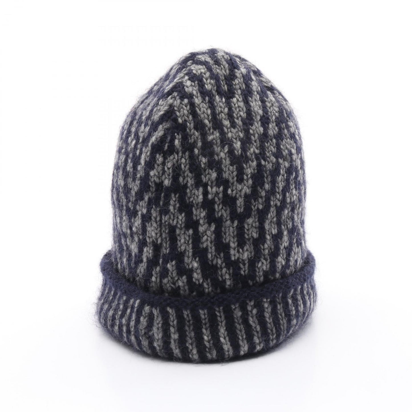 Chanel Coco Mark Button Wool Mohair Knit Cap