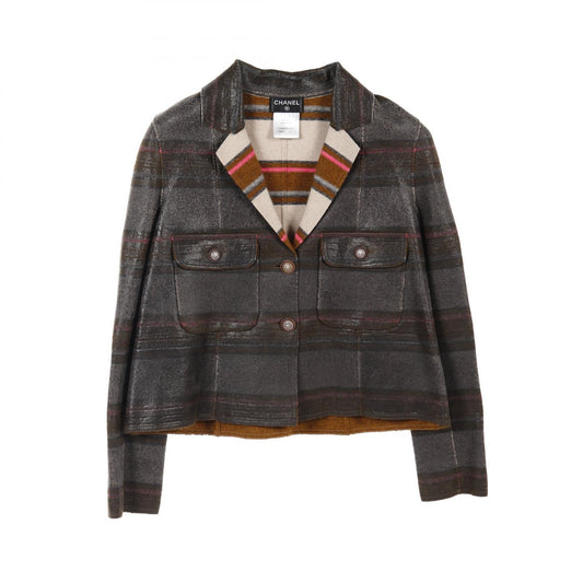 Chanel Coating Aging Knit Cashmere Outerwear
