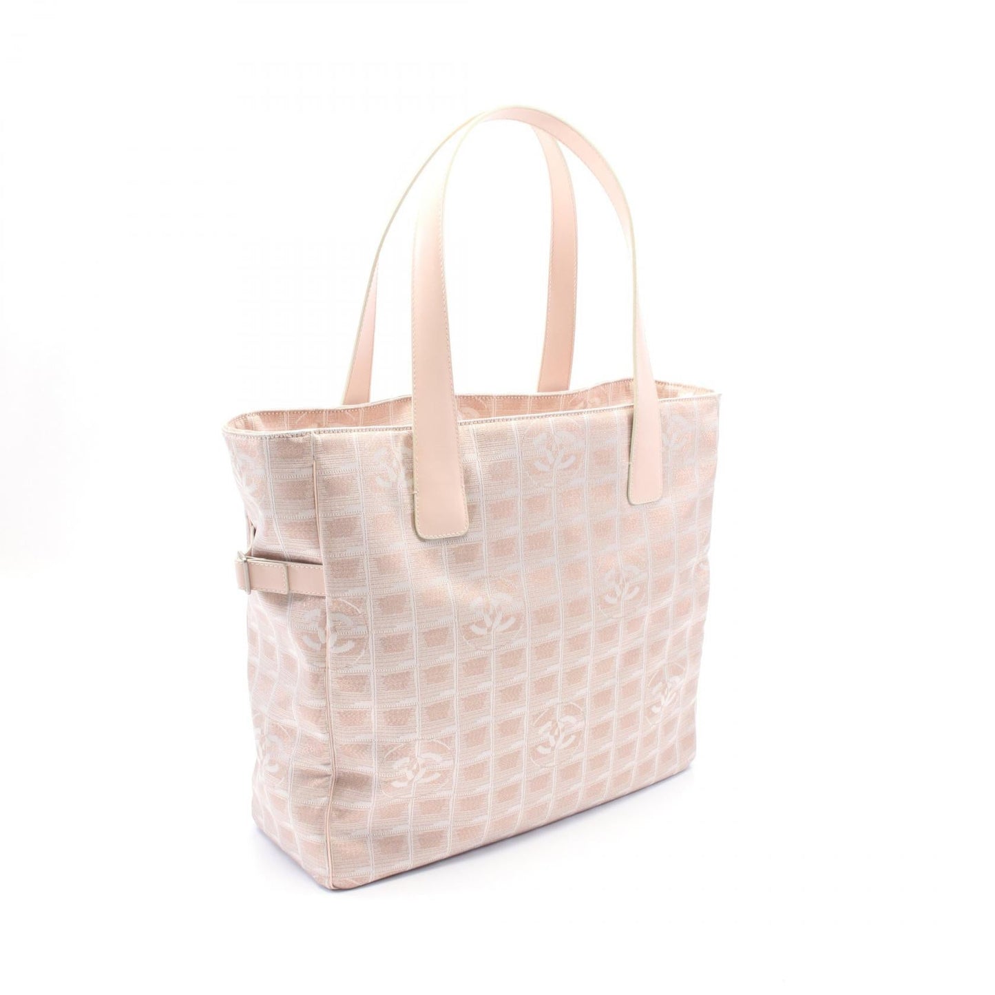 Chanel New Travel Line GM Leather Nylon Canvas Tote Bag