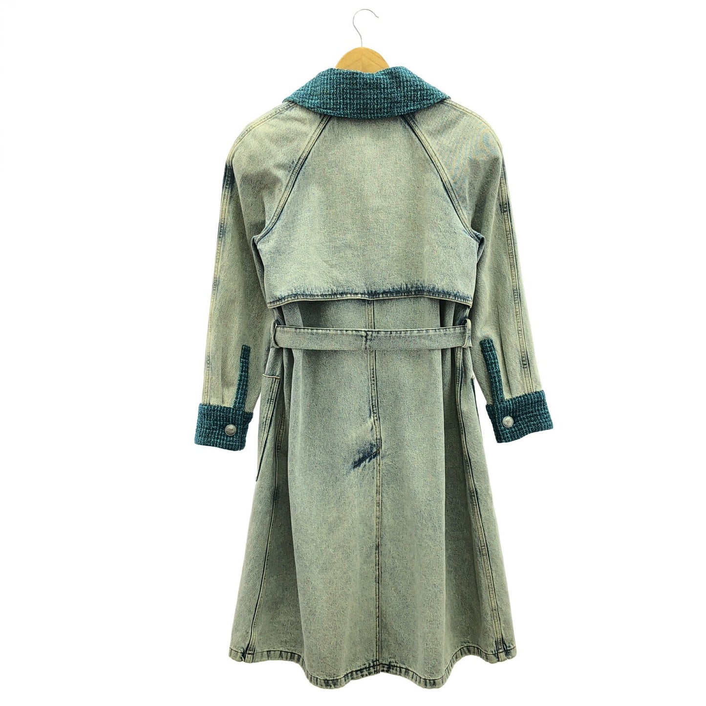 Chanel Denim Trench Coat Denim Outerwear