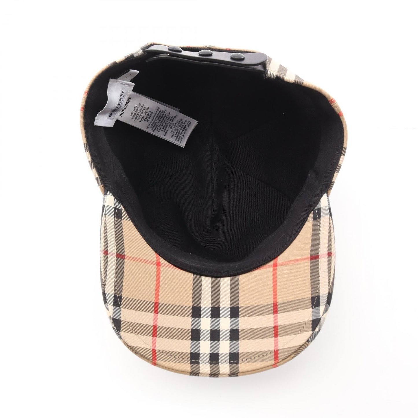 Burberry Vintage Check Cotton Baseball Cap
