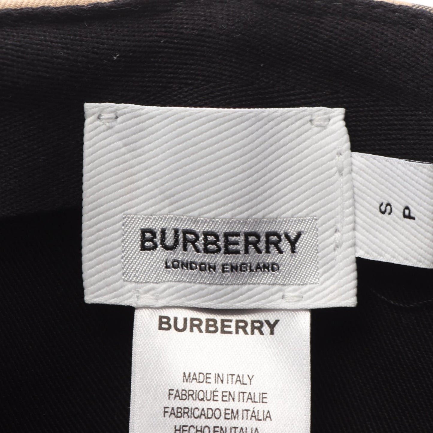 Burberry Vintage Check Cotton Baseball Cap