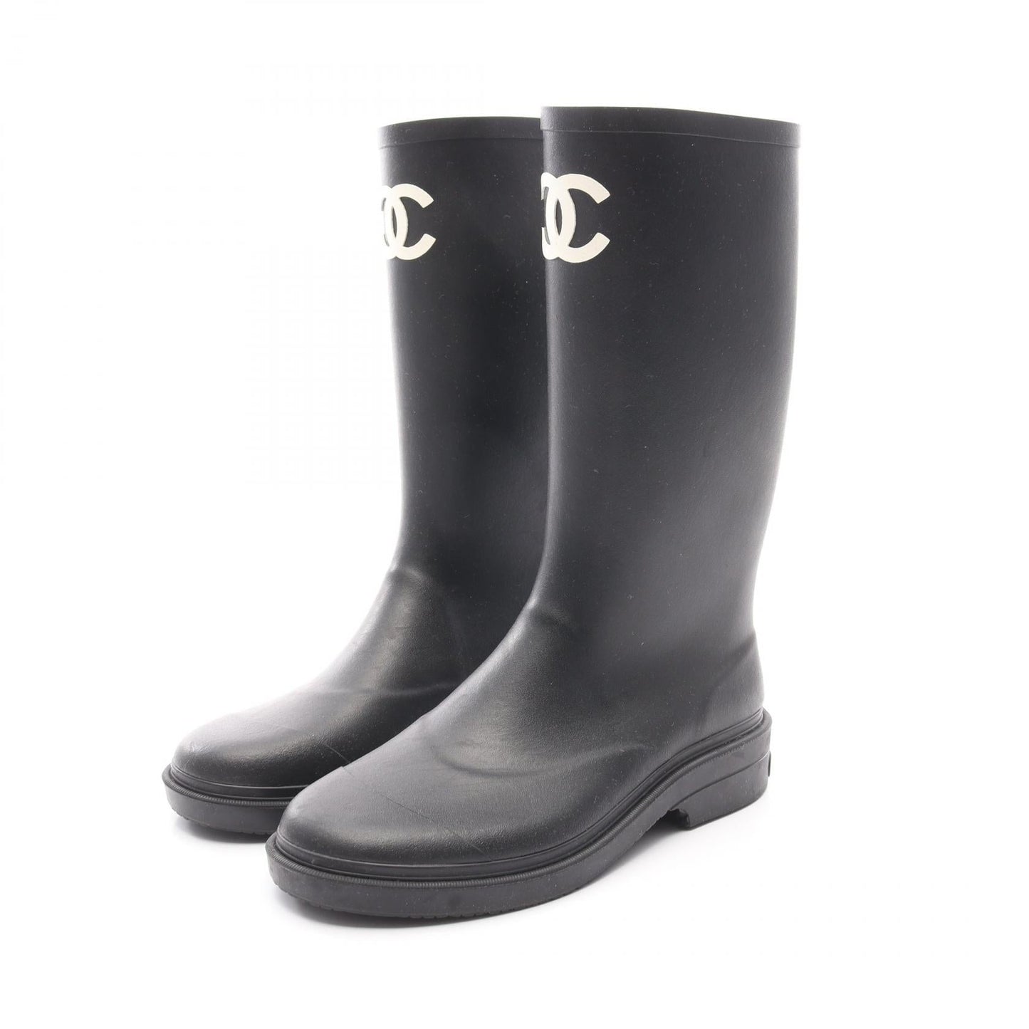 Chanel Coco Mark Rubber Boots
