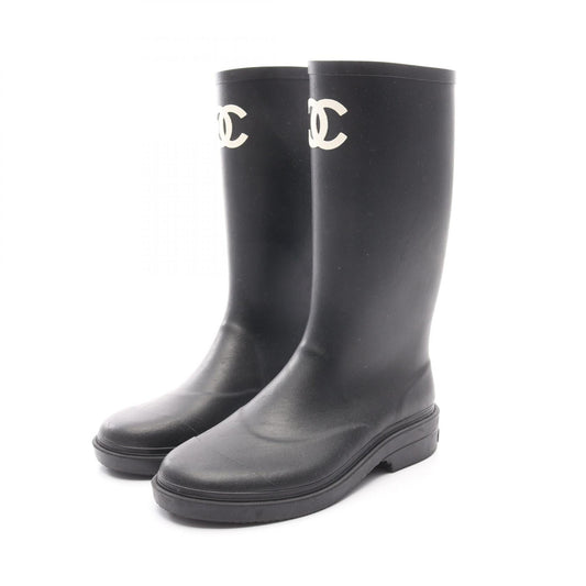 Chanel Coco Mark Rubber Boots