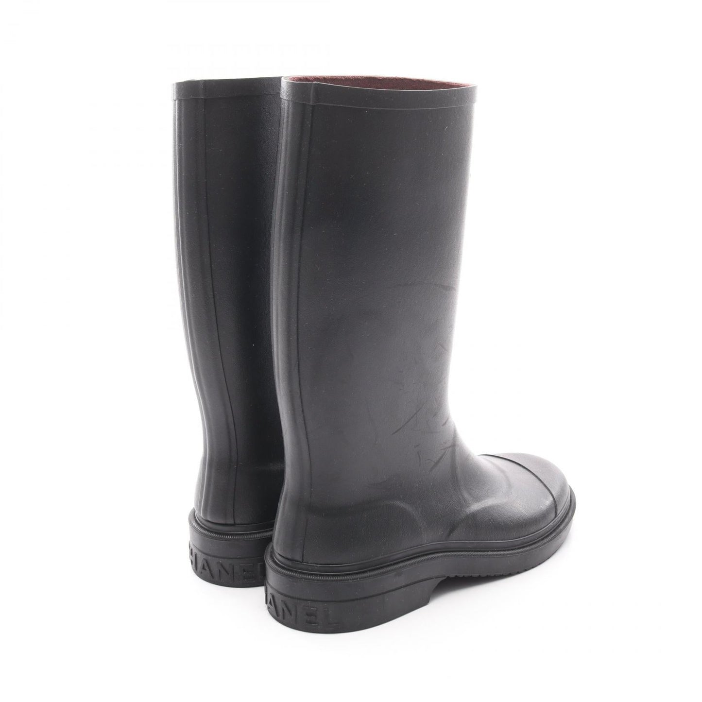 Chanel Coco Mark Rubber Boots