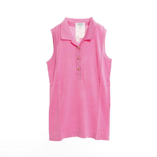 Chanel Coco Mark Button Cotton Knitwear