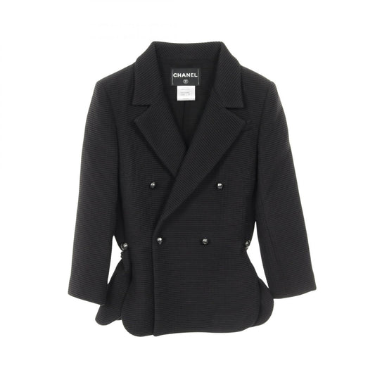 Chanel Coco Mark Button Nylon Cotton Outerwear
