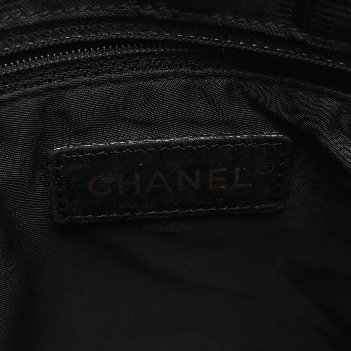 Chanel New Travel Line Leather Nylon Canvas Shoulder Bag