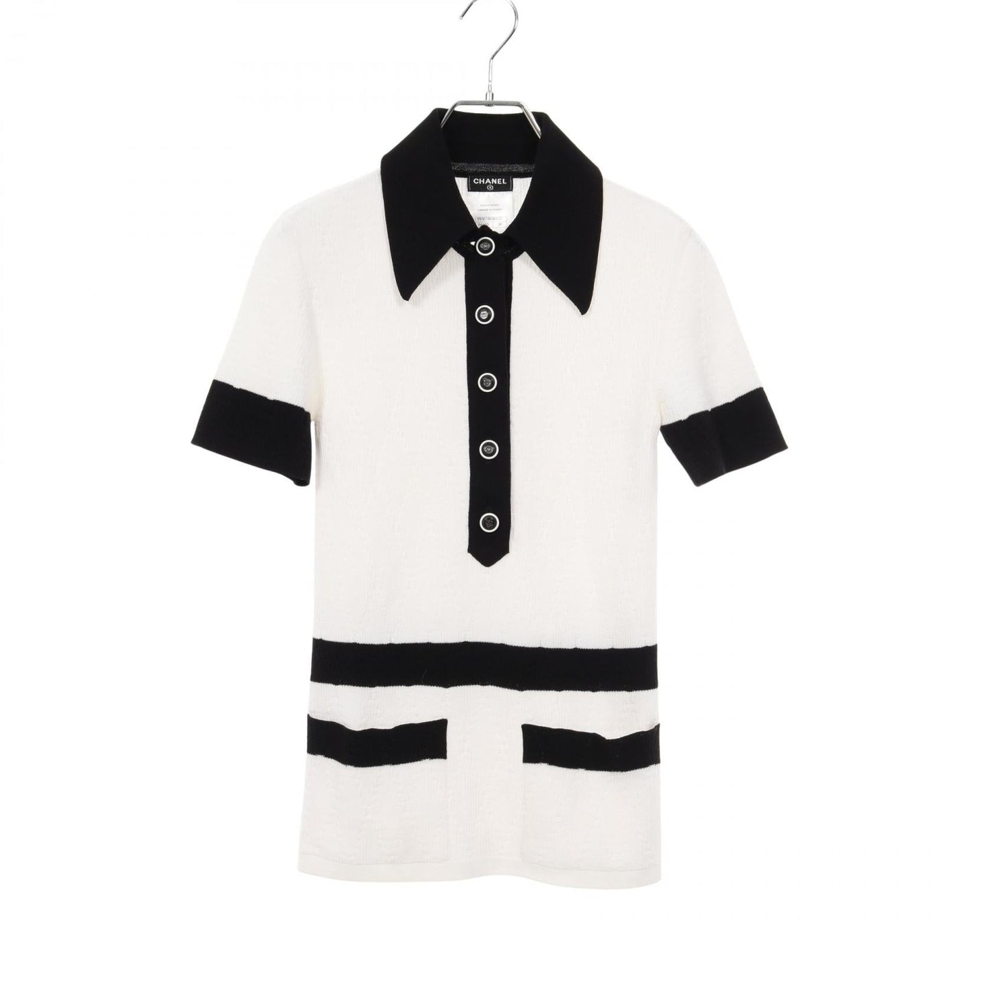 Chanel Coco Mark Button Cotton Knitwear