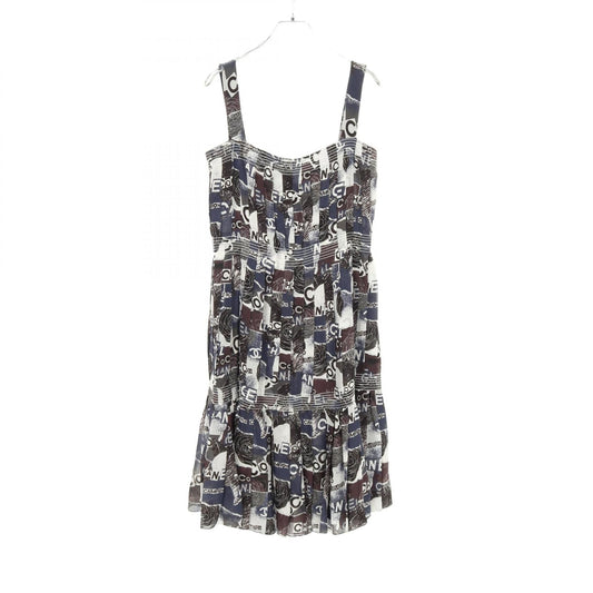 Chanel Coco Mark Camellia Silk Dress