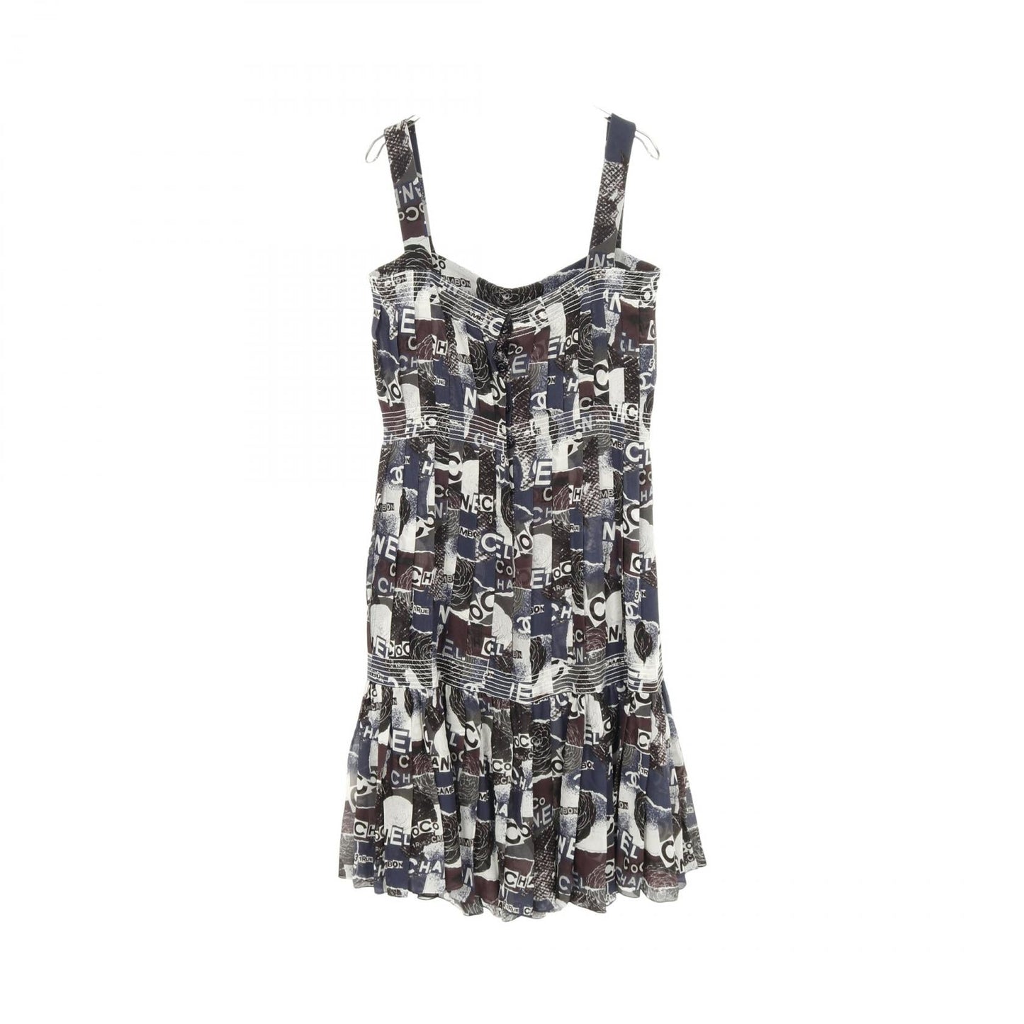 Chanel Coco Mark Camellia Silk Dress