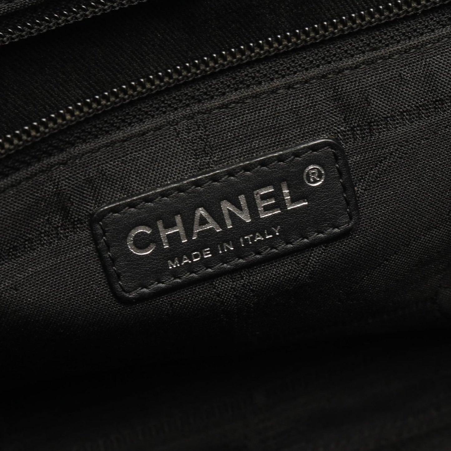 Chanel New Travel Line Leather Nylon Canvas Tote Bag