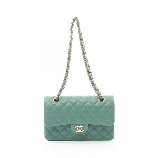 Chanel Matelasse W Flap Lambskin Shoulder Bag