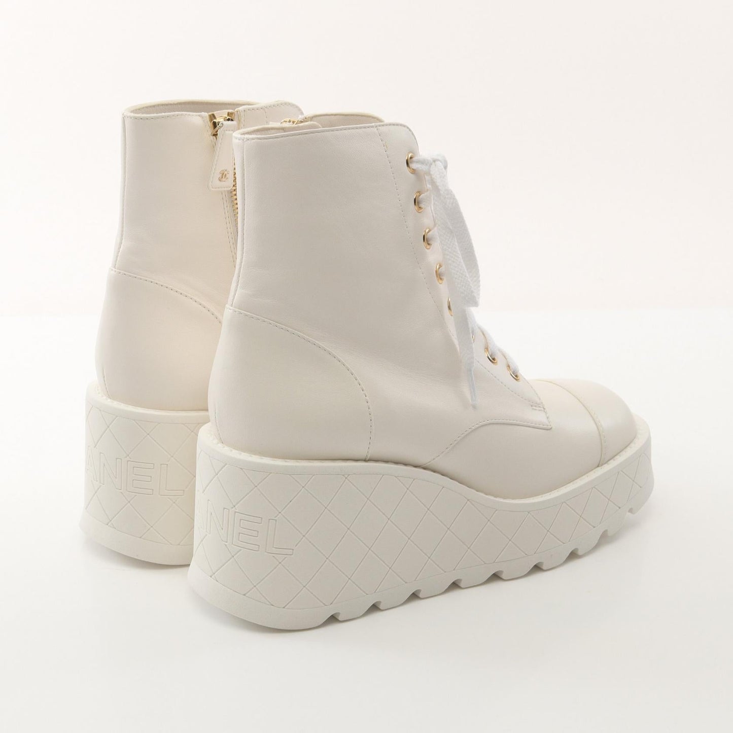 Chanel Coco Mark Leather Boots