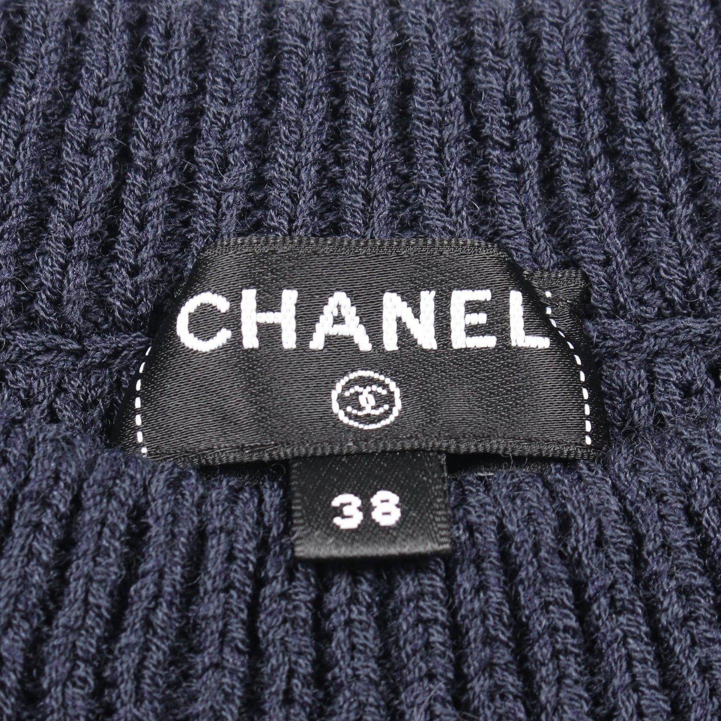 Chanel Coco Mark Button Wool Dress