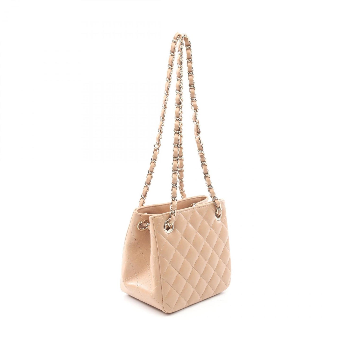 Chanel Mini Chain Bucket Lambskin Shoulder Bag