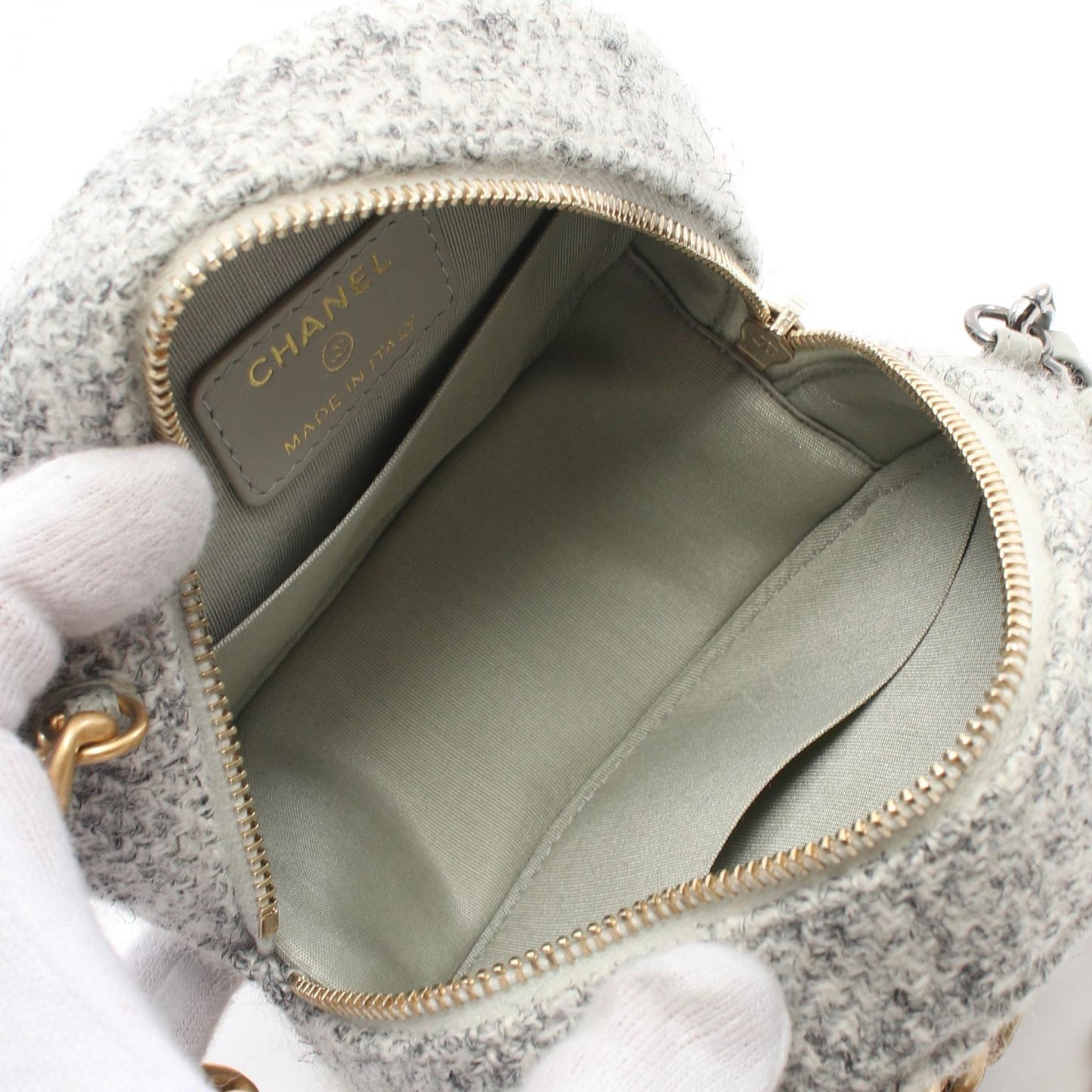 Chanel CHANEL 19 Fabric Leather Shoulder Bag