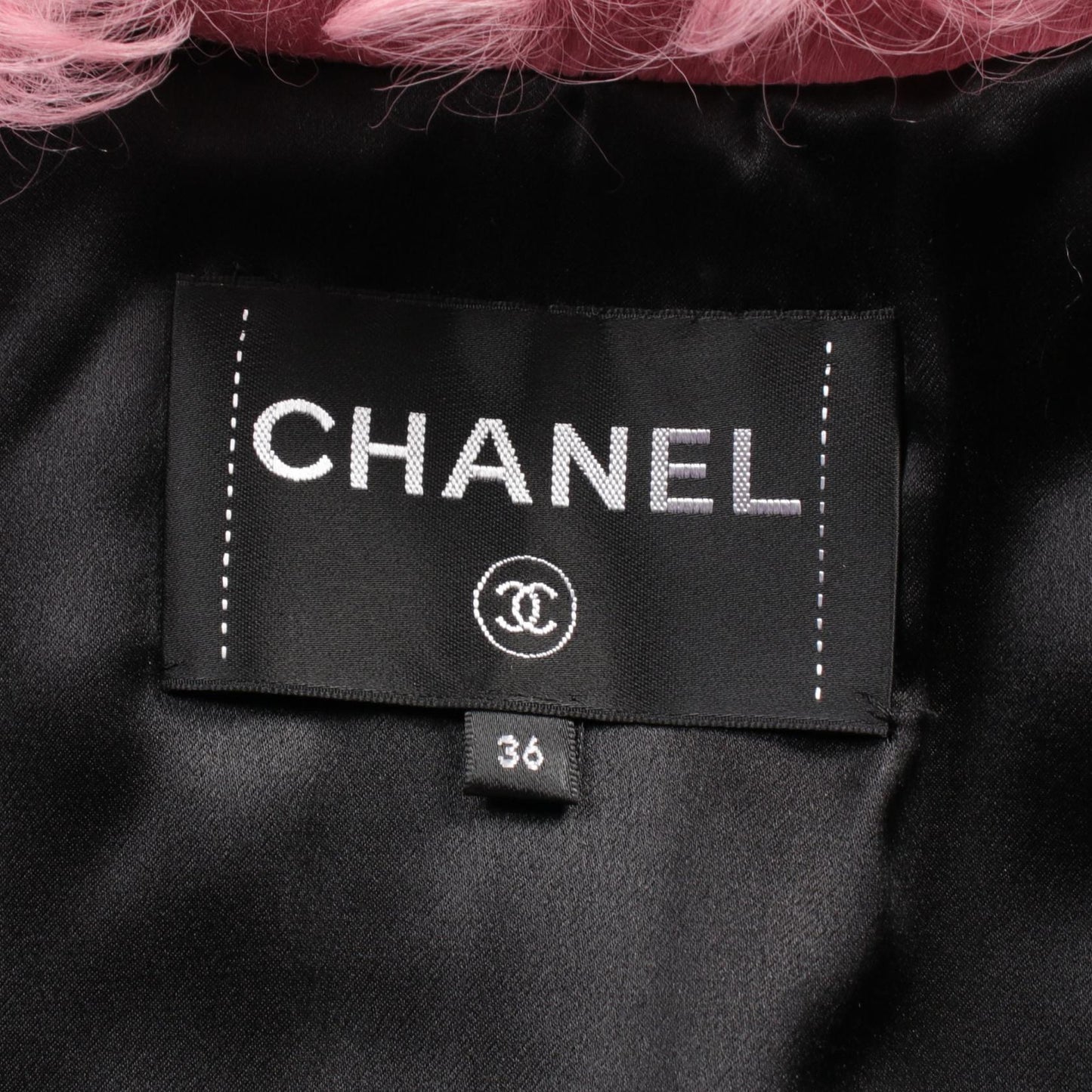 Chanel Coco Mark Button Shearling Jacket