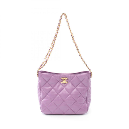 Chanel Small Hobo Lambskin Shoulder Bag