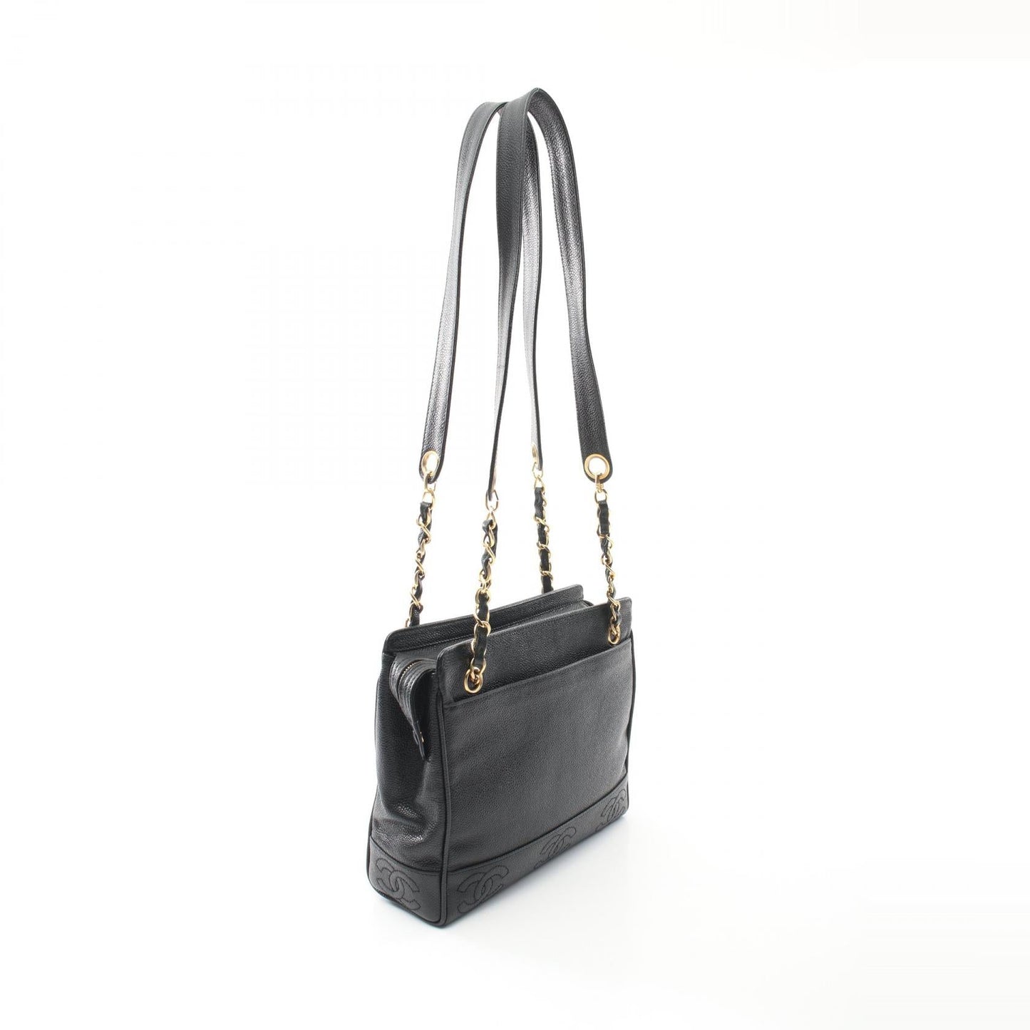 Chanel Triple Coco Calfskin Tote Bag