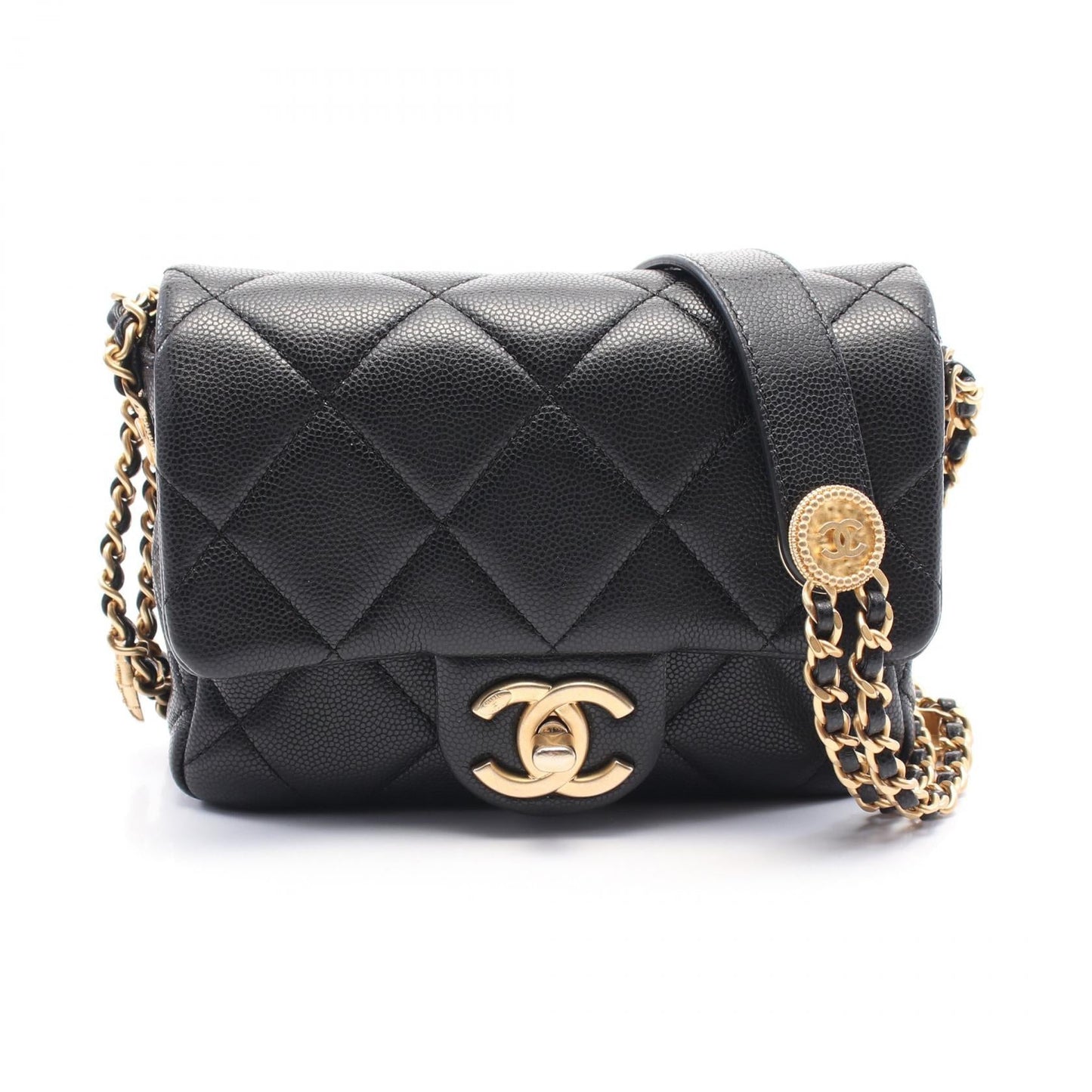 Chanel Matelasse Grained Calfskin Shoulder Bag