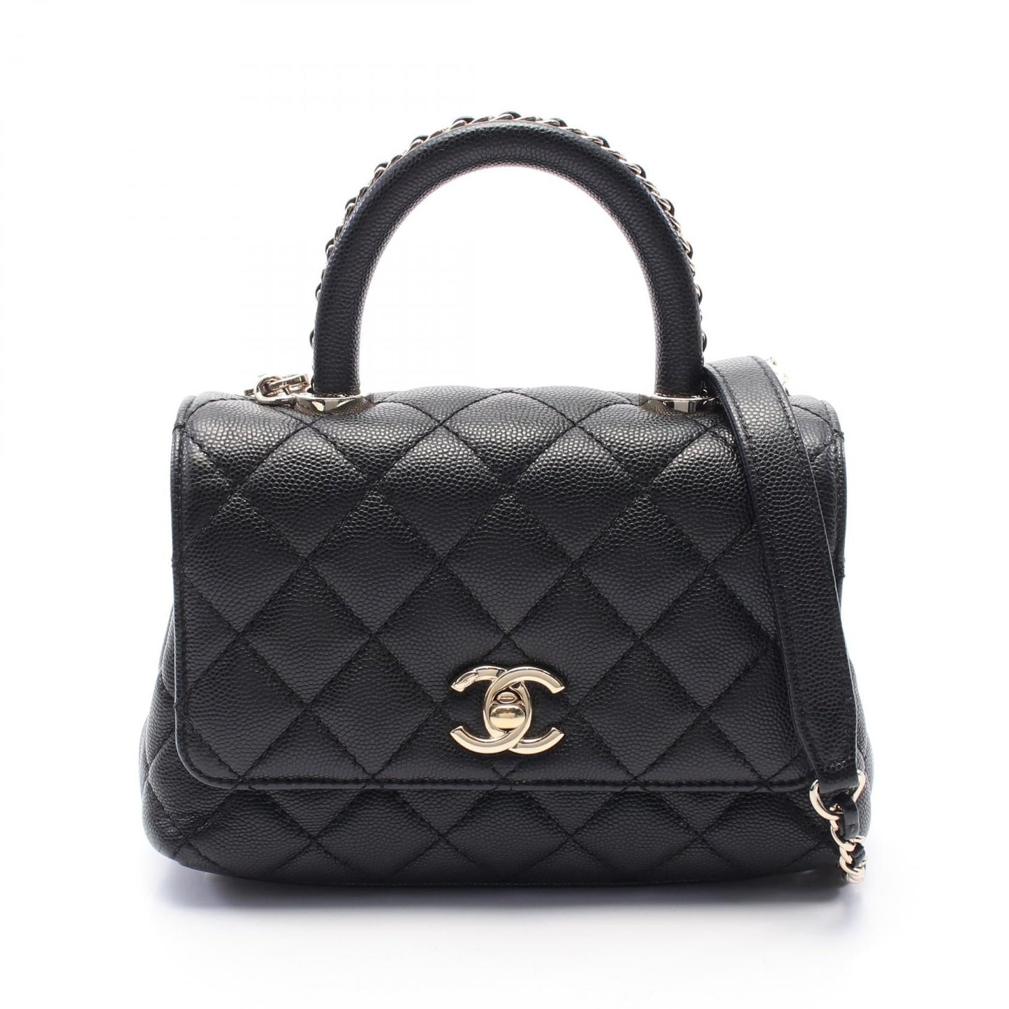 Chanel Coco Handle Caviar Top Handle Bag