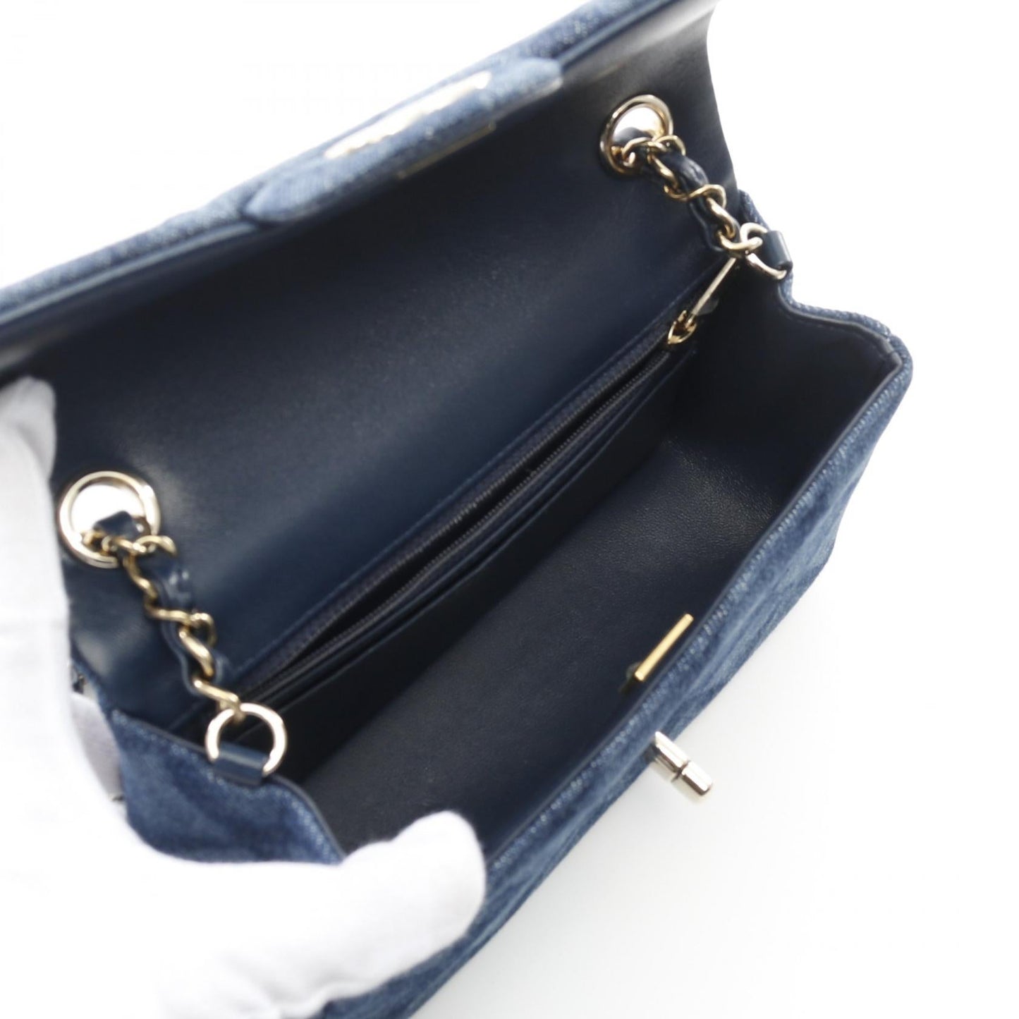 Chanel Mini Matelasse 20 Denim Shoulder Bag