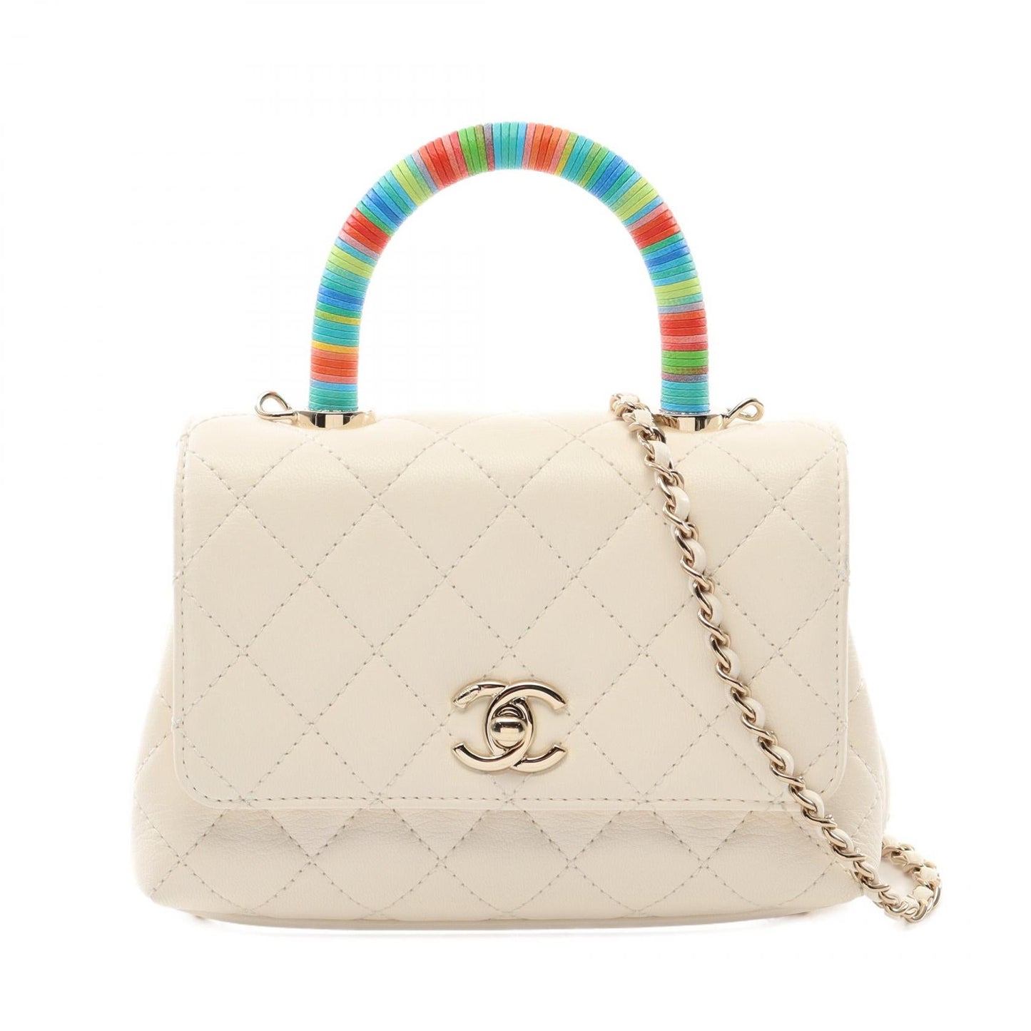 Chanel Coco Handle Leather Handbag