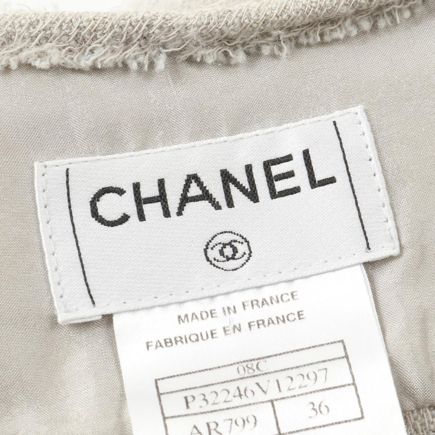 Chanel COCO Button Wool Nylon Blouse